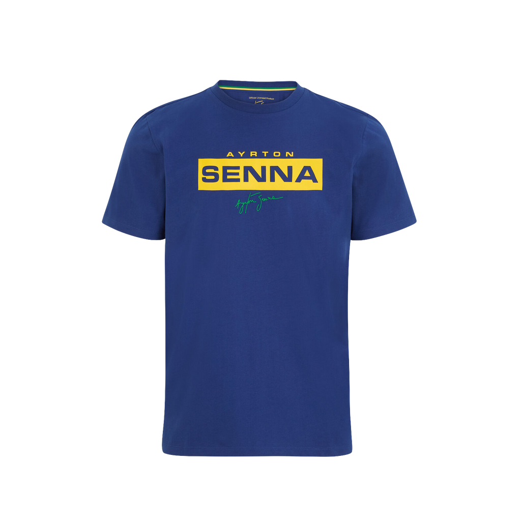 Ayrton Senna Camiseta Logo F1 Oficial Frente