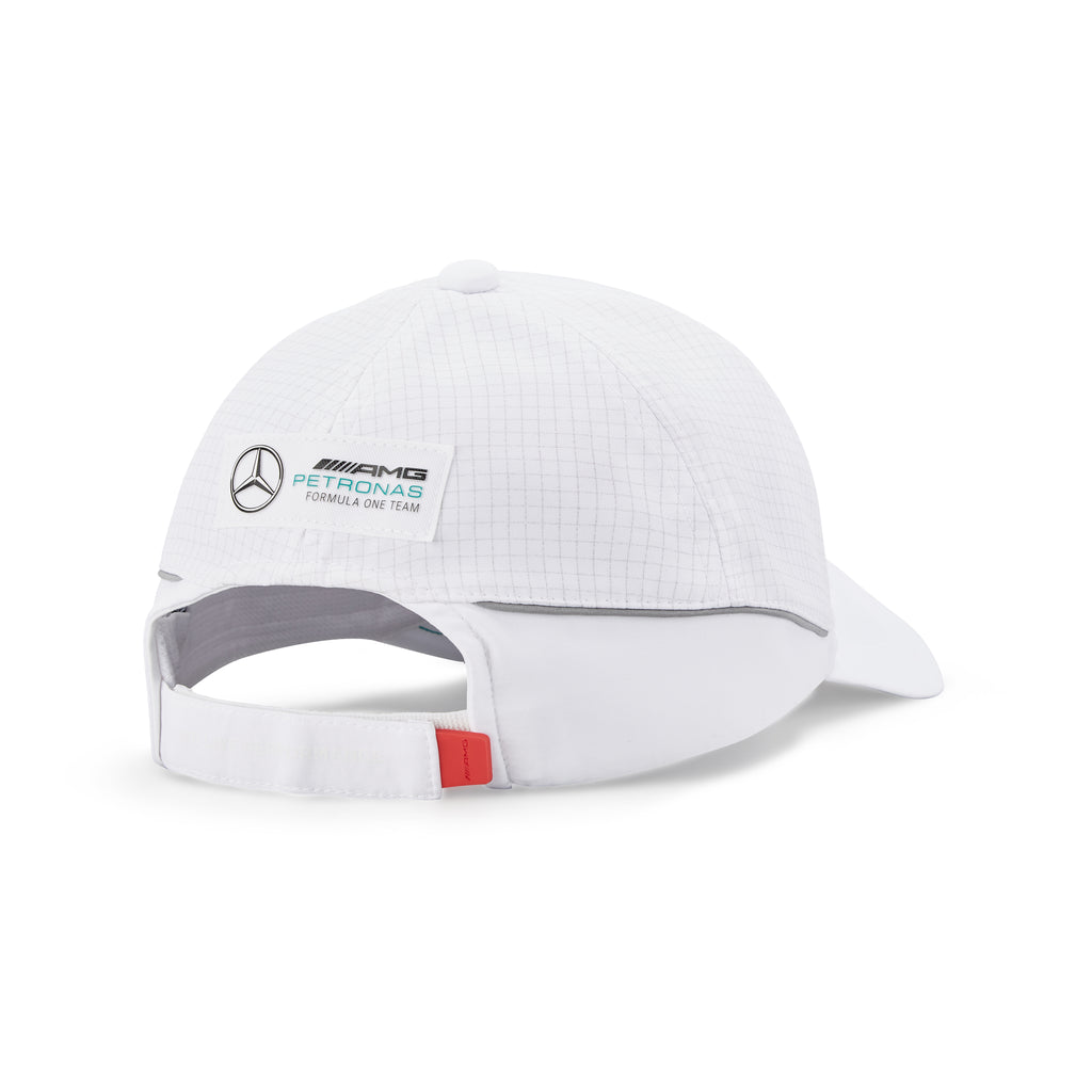 Mercedes AMG Petronas Gorra Blanca Oficial 2022 F1 Detrás